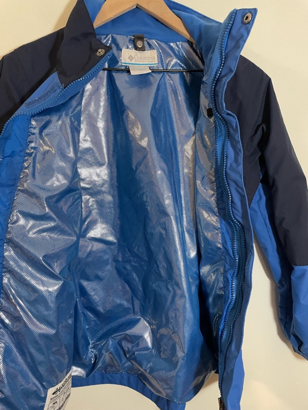Columbia Boys Large Jacket Coat Blue Black Size Large 14/16 - Picture 6 of 12